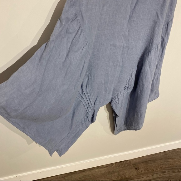 New with tags M Linen dress made in Italy asymmetrical flowy summer dress - Picture 11 of 12